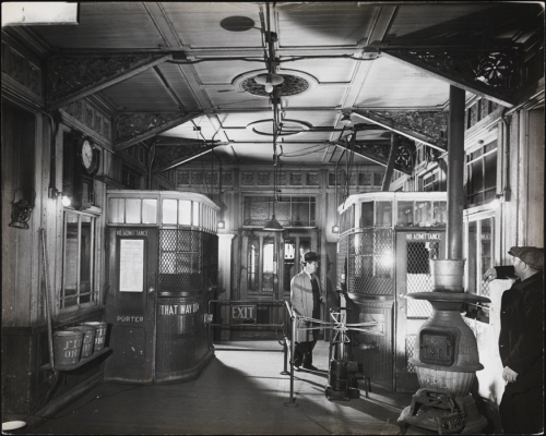10 Arnold Eagle. Interior of an unidentified station of the Third Avenue El. 1948