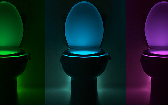 This Night Light Brings the Party to Your Bathroom Every. Night ...